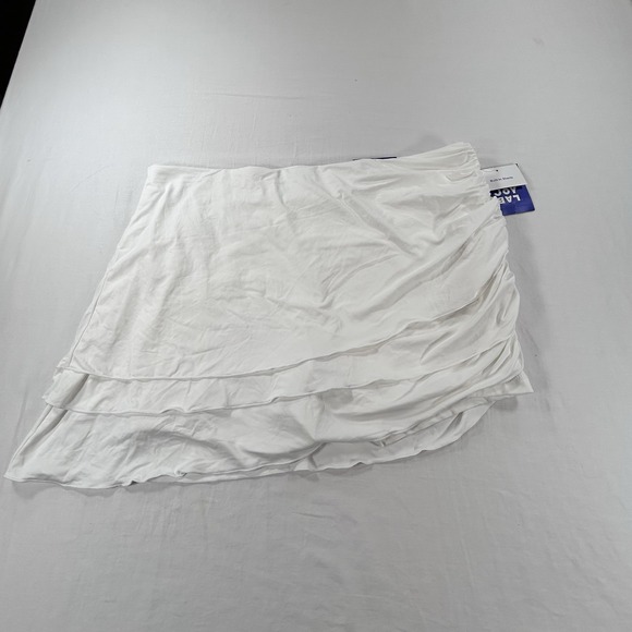 JoyLab Pants - NEW JOY LAB Ruffled Mini Skort XL Built-In Shorts White Tennis Golf Pickle Ball